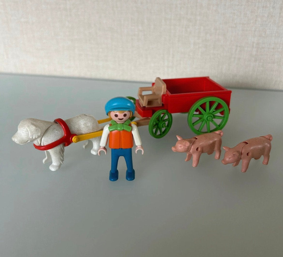 Playmobil 5505 - Victoriaanse boerenjongen met hondenkar, Enfants & Bébés, Enlèvement ou Envoi, Autres séries, Comme neuf, Kit complet