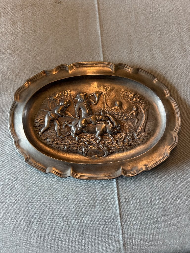Tinnen sierborden, Antiek en Kunst, Curiosa en Brocante, Ophalen