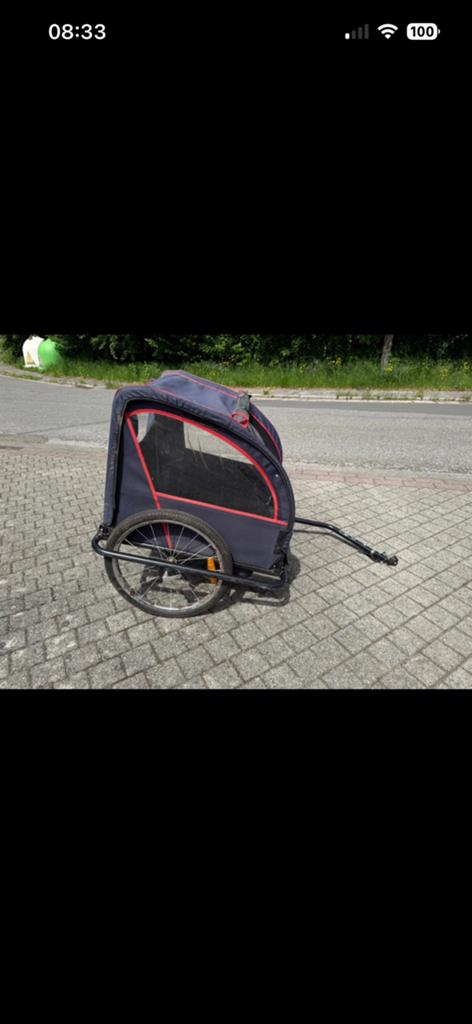 Remorque vélo 2 enfants, Vélos & Vélomoteurs, Enlèvement, Utilisé, Remorque pour enfant, Pliable
