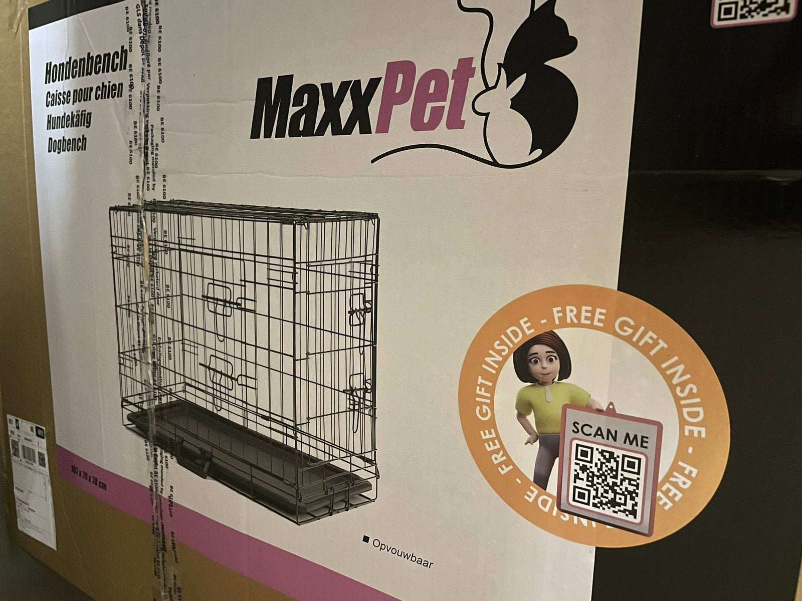 MaxxPet hondenbench, Dieren en Toebehoren, Ophalen, Gebruikt