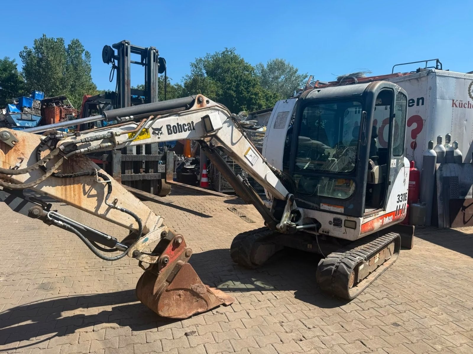 Mini-Pelle BOBCAT 331E minigraver, Ophalen