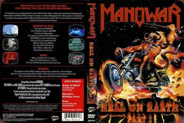 DVD - MANOWAR - HELL ON EARTH, Verzenden, Zo goed als nieuw, Concert