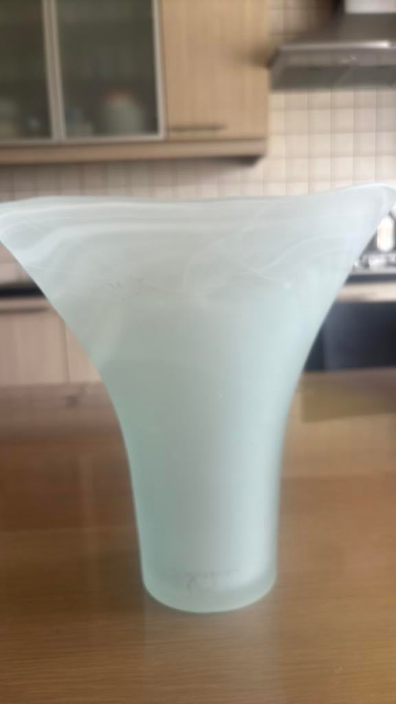 Vaas mat glas, Huis en Inrichting, Woonaccessoires | Vazen, Ophalen, Zo goed als nieuw, Glas