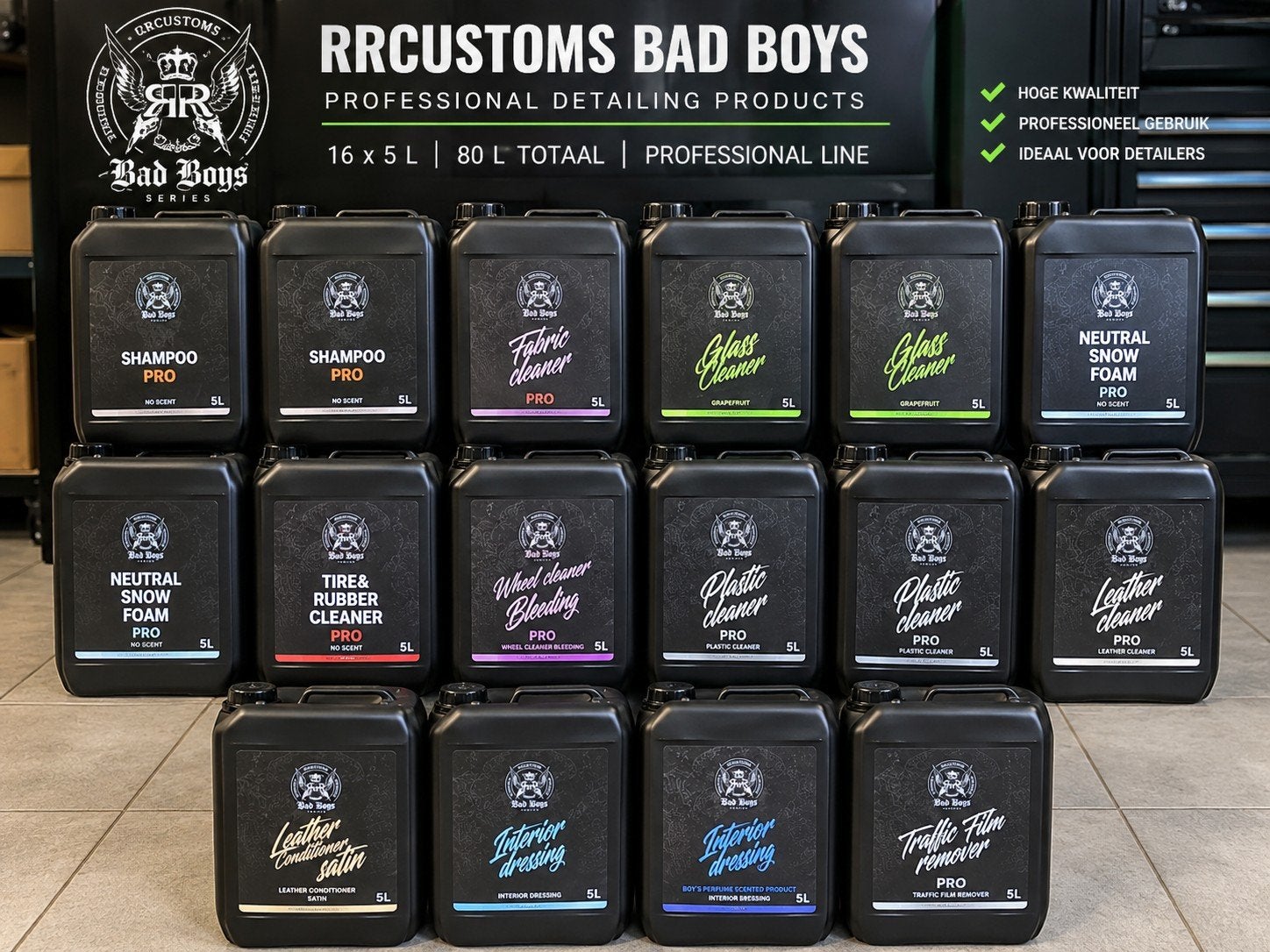 RRCustoms Bad Boys detailing producten – apart of compleet, Auto diversen, Onderhoudsmiddelen, Ophalen