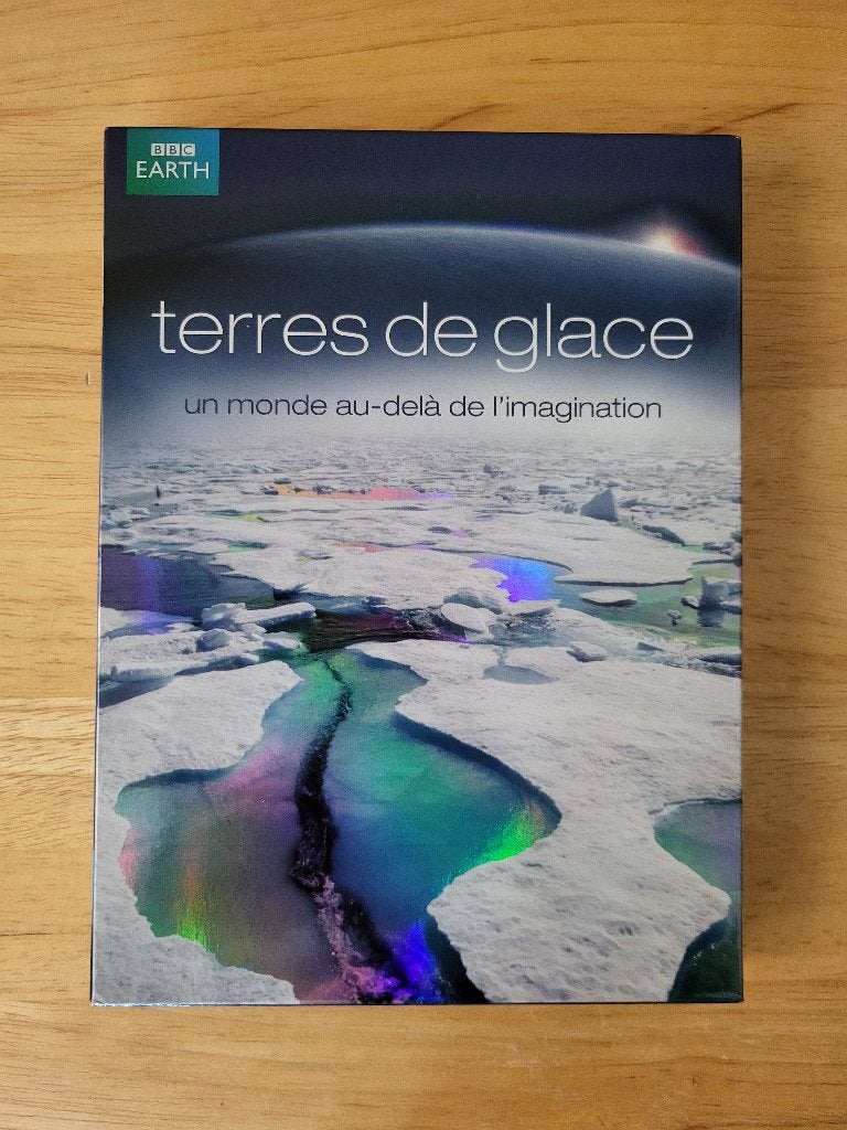 Coffret DVD Terres de Glace – BBC Earth, Matériel bonus, Tous les âges, Comme neuf, Enlèvement