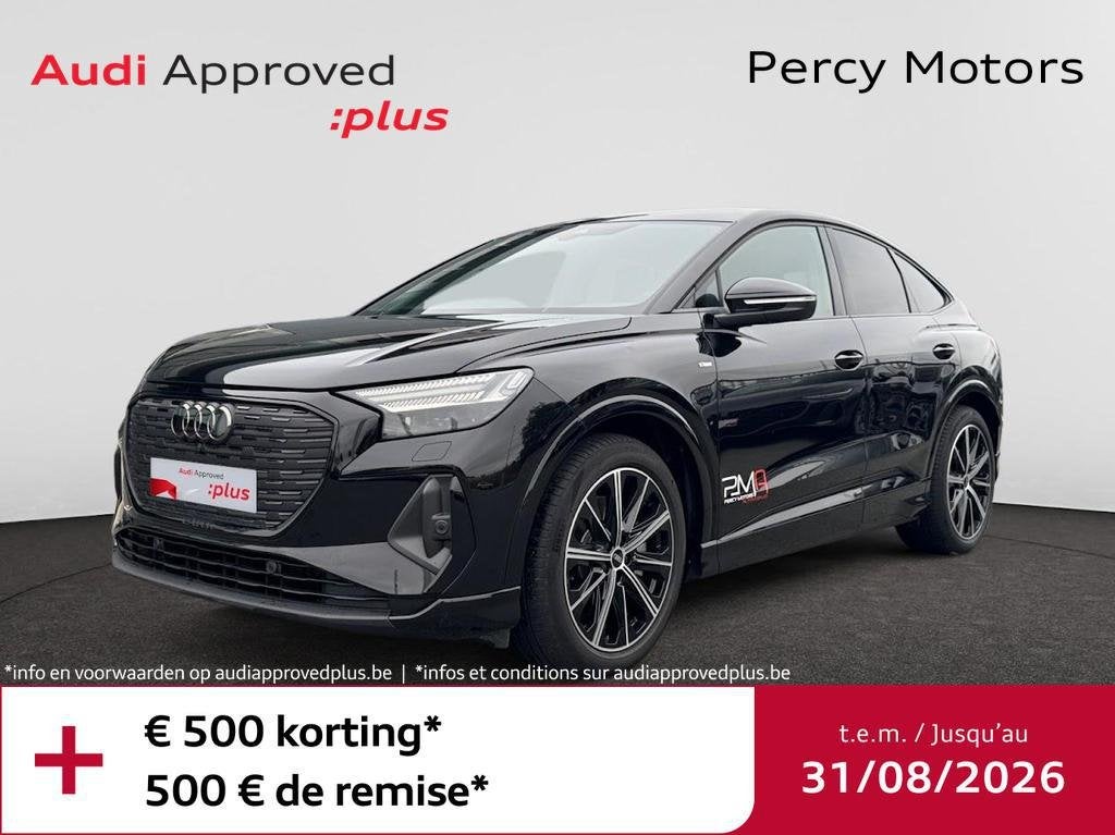 Audi Q4 Sportback e-tron Q4 Sportback e-Tron 82 kWh 45 S lin, Auto's, Audi, Automaat, Overige modellen, Zwart, Elektrisch
