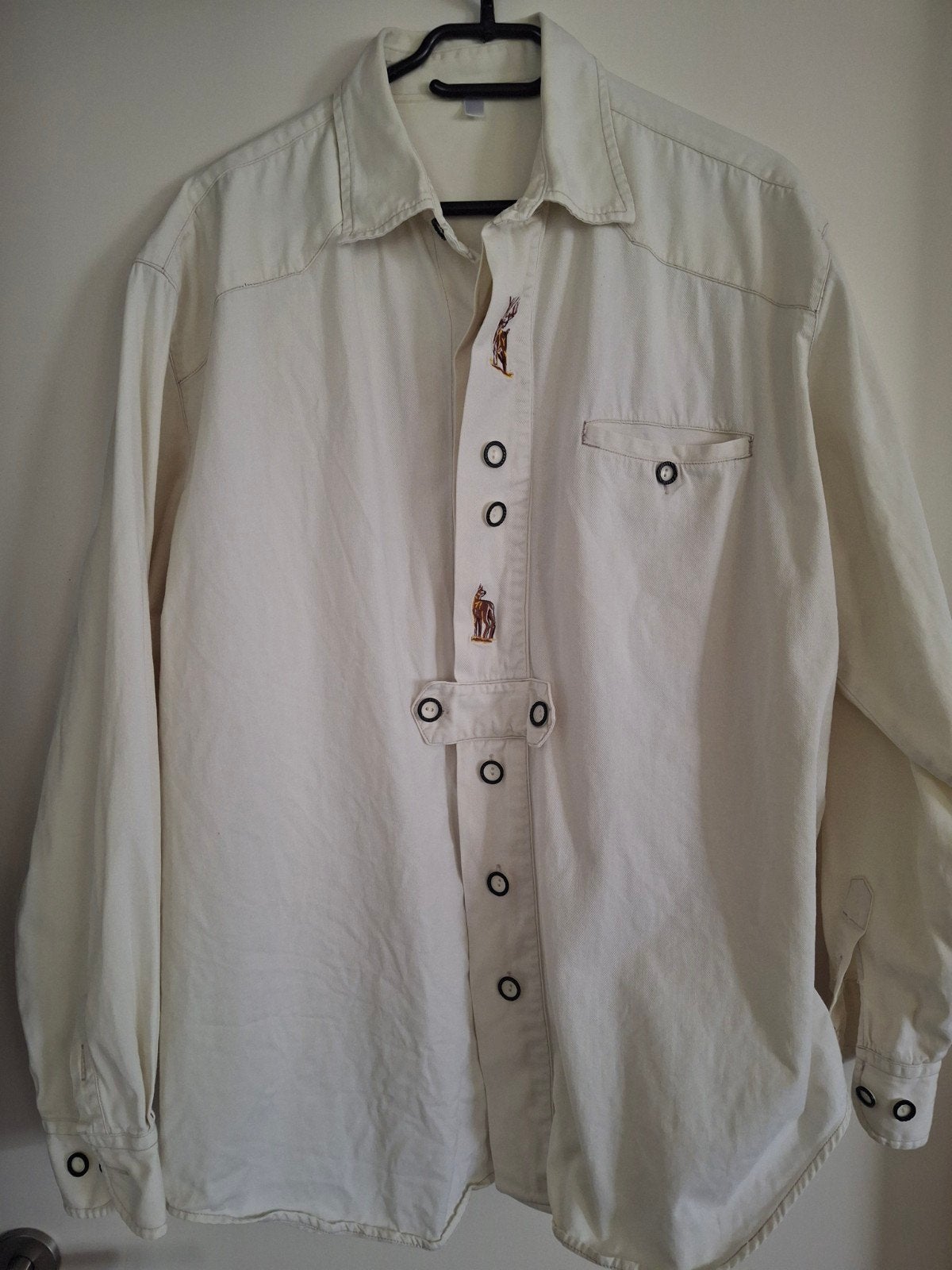 Trachtenhemd wit maat xl, Kleding | Heren, Overhemden, Ophalen of Verzenden, Wit