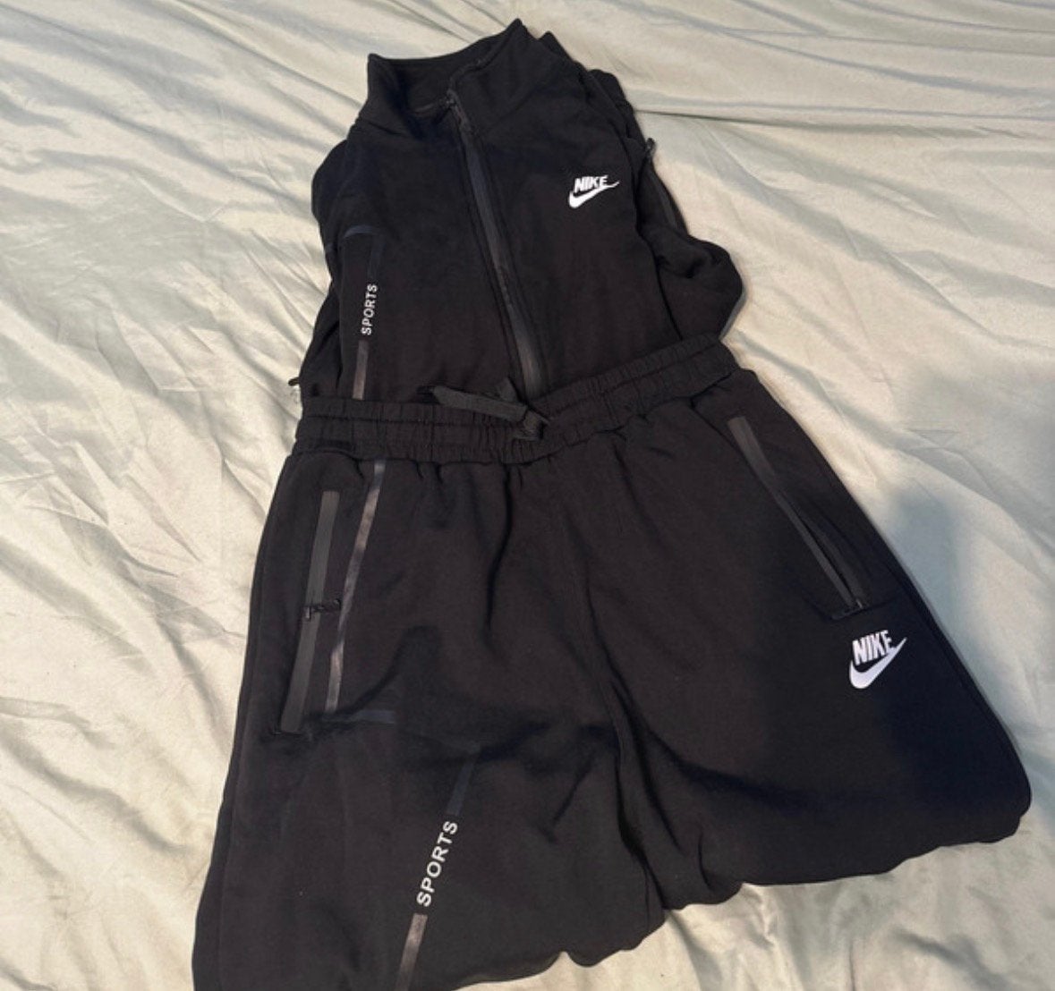 Nike trainingspak, Verzenden, Zo goed als nieuw, Maat 38/40 (M), Zwart