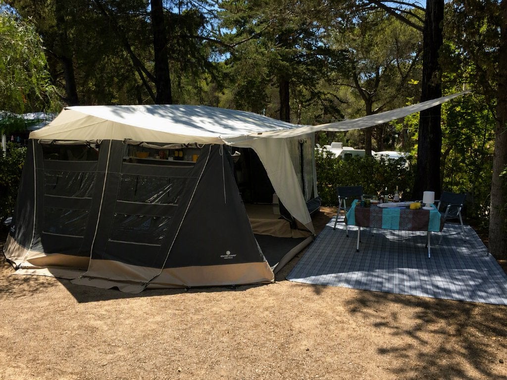 Te koop - Combi-Camp Country vouwwagen 50th Anniversary, Ophalen, Combi-Camp, Meerkleurig, Tot en met 2