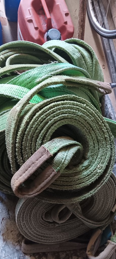hijsbanden 2 ton 6 meter, Doe-het-zelf en Bouw, Lieren en Takels, Ophalen, Gebruikt, Handmatig