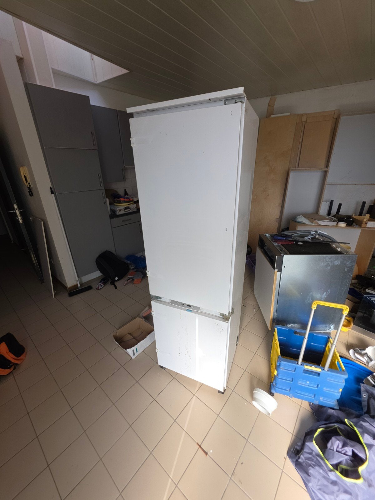 Combi inbouwkoelkast met vriesvak, Ophalen