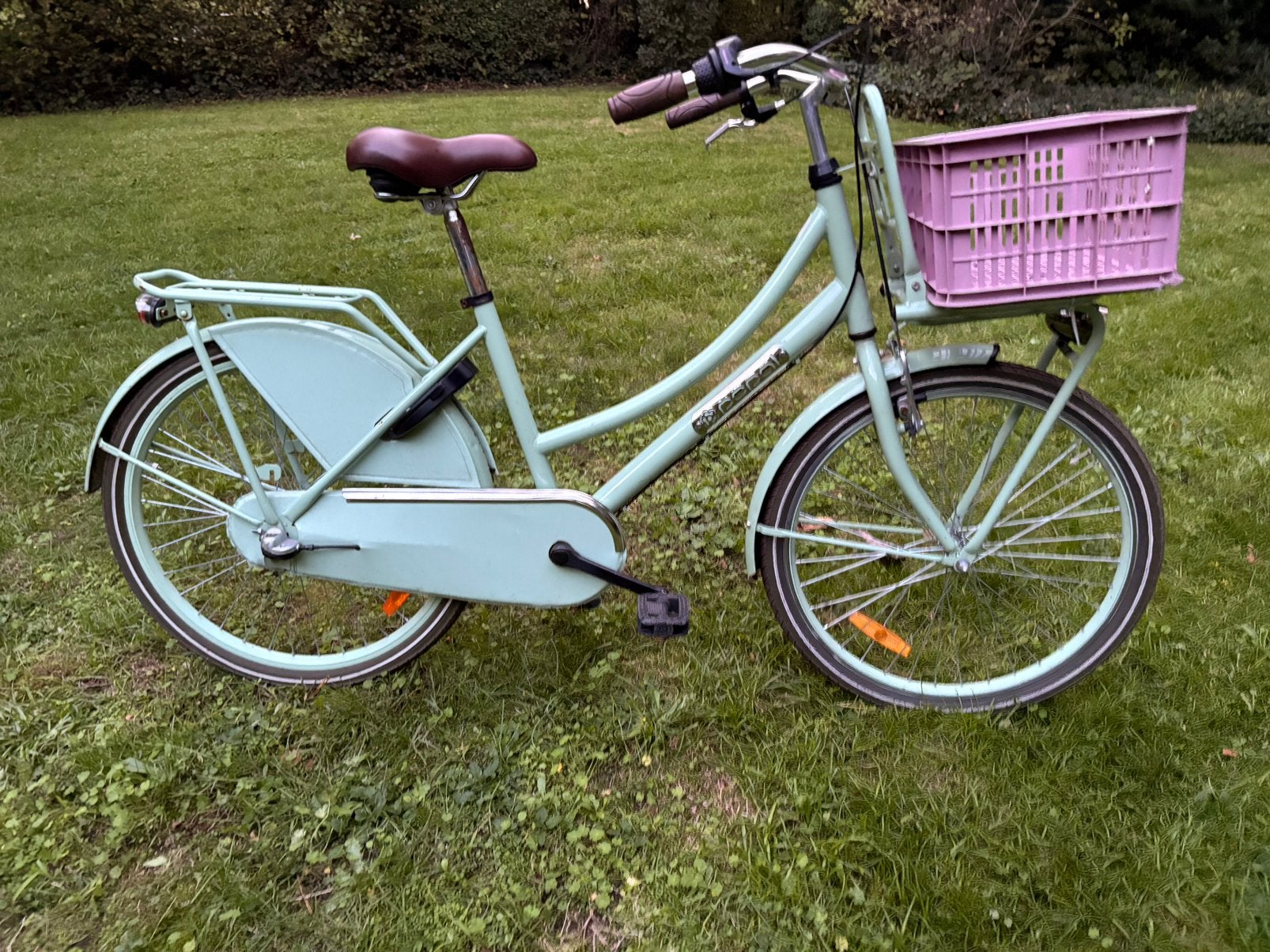 Meisjesfiets 8 - 12 jaar, Fietsen en Brommers, Ophalen, Gebruikt, Terugtraprem, Handrem