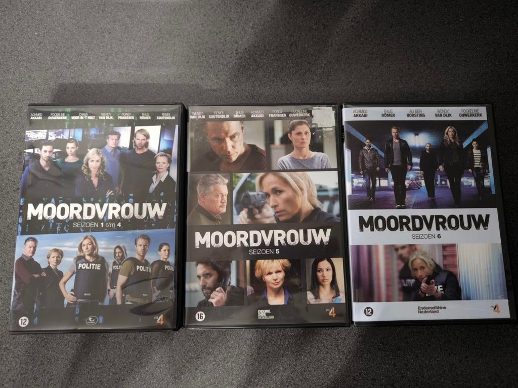 Mooie dvd collectie van Moordvrouw 6 seizoenen, Cd's en Dvd's, Ophalen of Verzenden