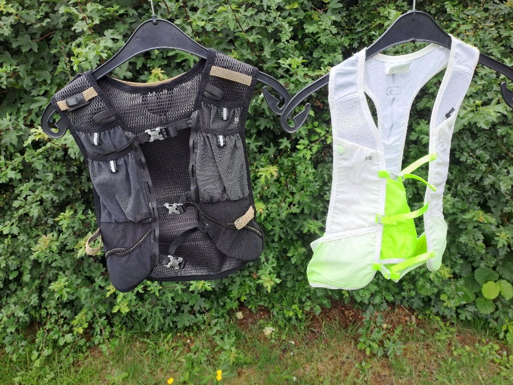 2 trailrugzakjes Evadict en Kalenji Soft Flask, Ophalen, Zo goed als nieuw, Kleding