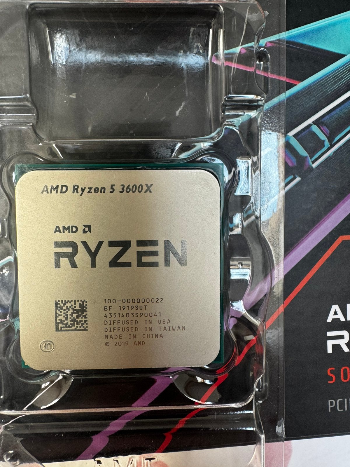AMD Ryzen 5 3600x, Computers en Software, Processors, Ophalen of Verzenden, Zo goed als nieuw