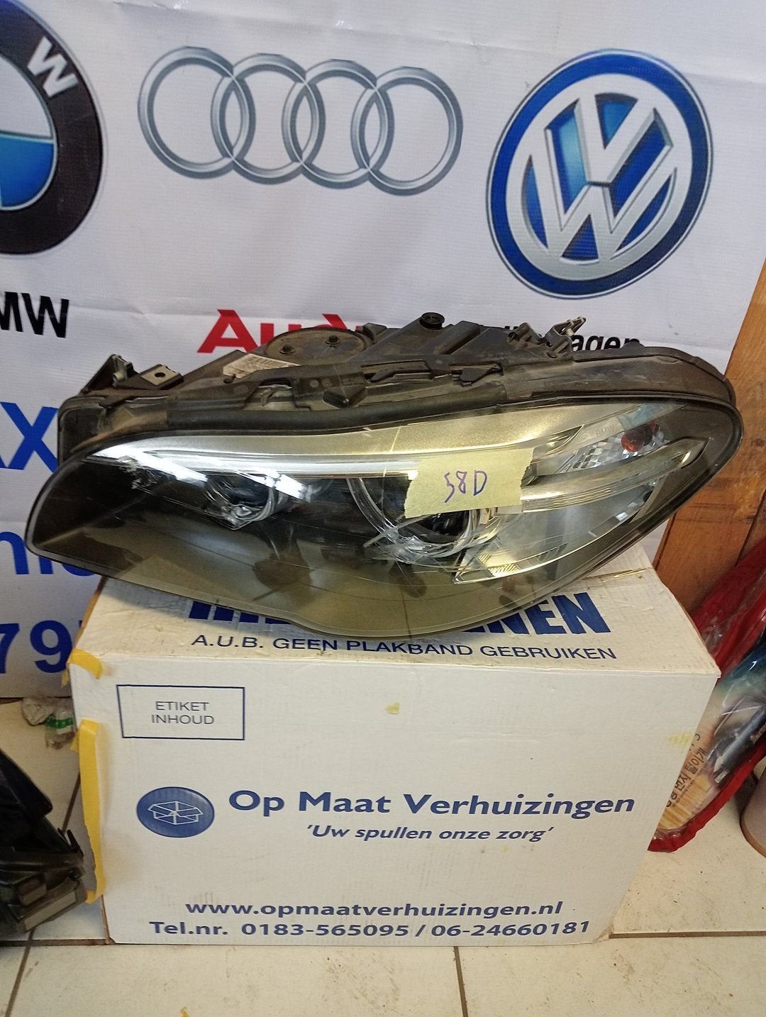 BMW 5 SERIE F10 F11 FACELIFT XENON LED KOPLAMP 7317131-11, Gebruikt, -, -, Ophalen of Verzenden