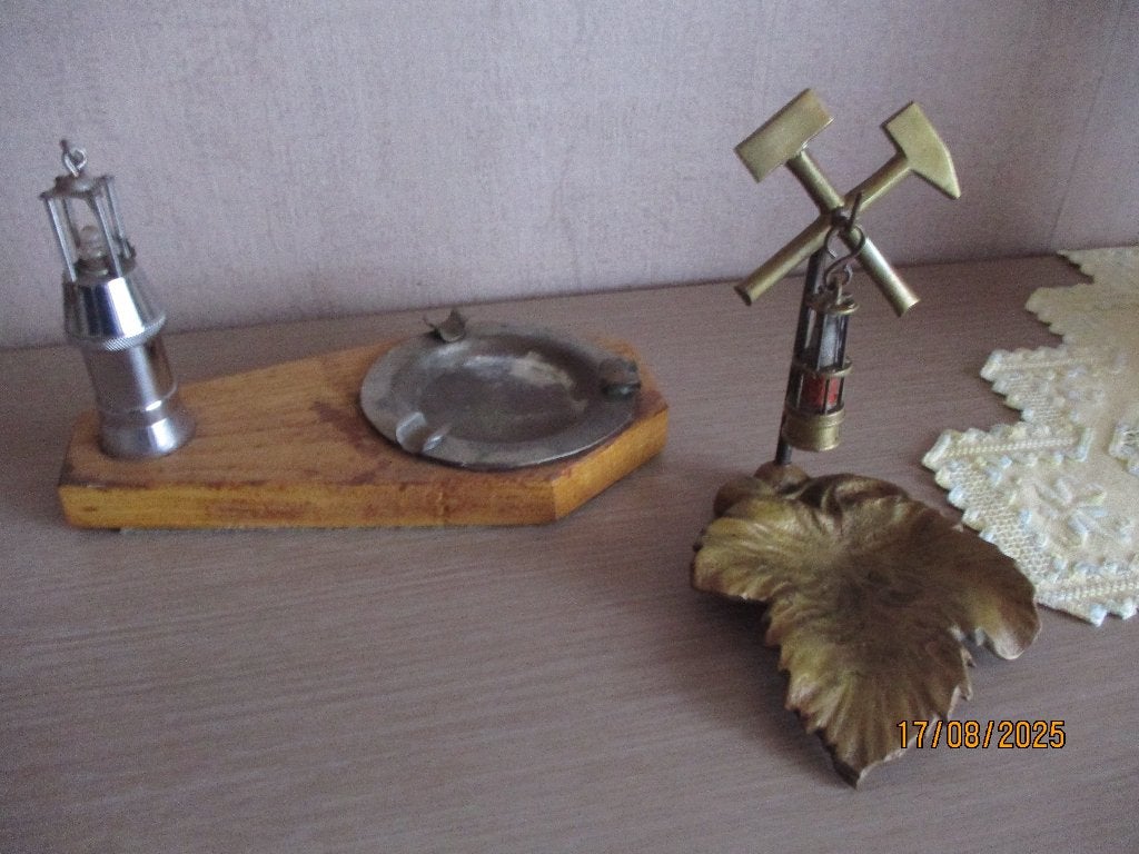 2 Mijnwerker aandenken, Antiek en Kunst, Ophalen of Verzenden