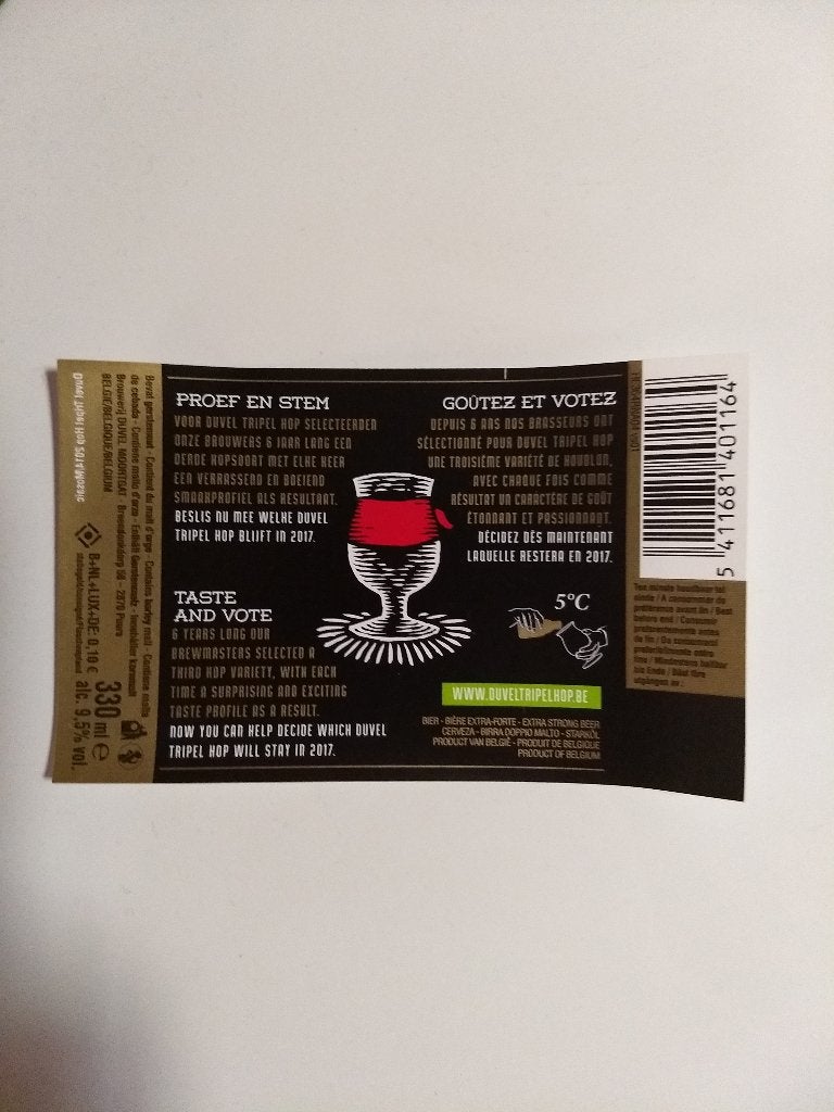 bieretiket duvel (3) - ongebruikt, Enlèvement ou Envoi, Neuf, Autres types, Duvel