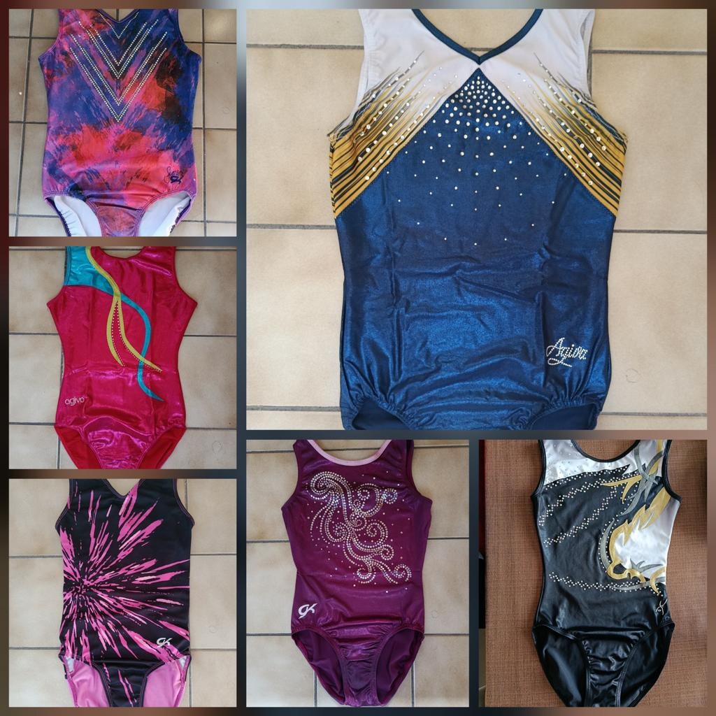 Heel wat mooie turnpakjes te koop!, Enlèvement, Utilisé, Maillot de gymnastique