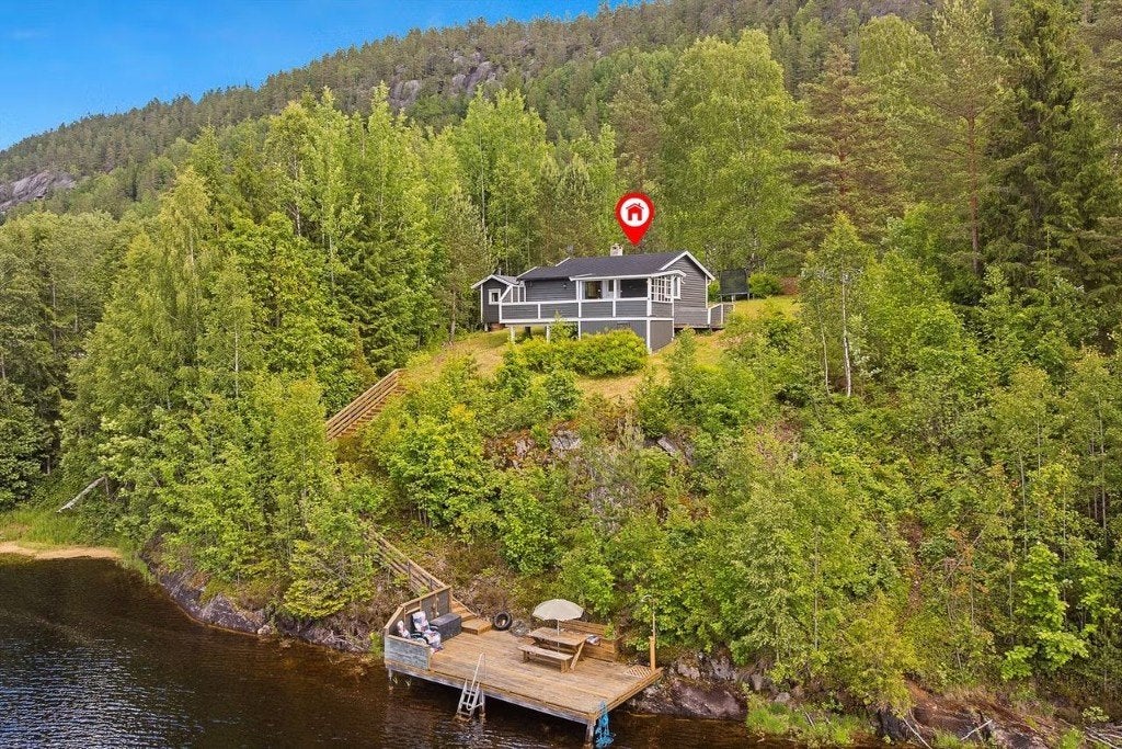 Vakantiewoning aan het prachtige Toke-meer in Noorwegen, 40 m², Woonhuis, Landelijk