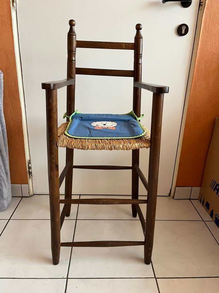 Kinderstoel riet, Kinderen en Baby's, Kinderstoelen, Ophalen, Gebruikt