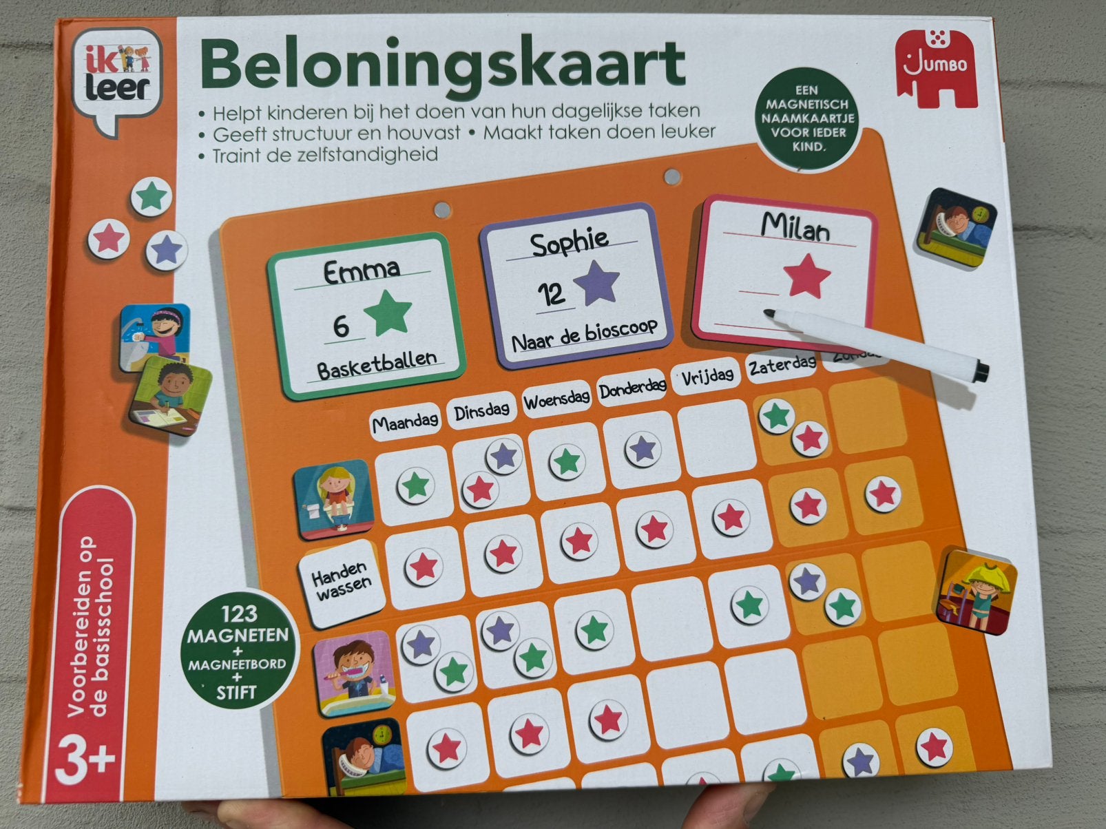 Jumbo  Beloningskaart – Magnetisch Planbord, Kinderen en Baby's, Speelgoed | Educatief en Creatief, Ophalen, Zo goed als nieuw