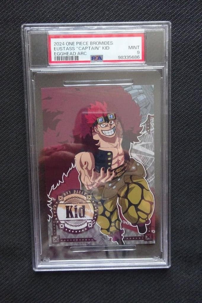 One Piece Eustass Captain KID Egghead Island Arc Promo PSA 9, Ophalen of Verzenden, Nieuw, Losse kaart, Foil