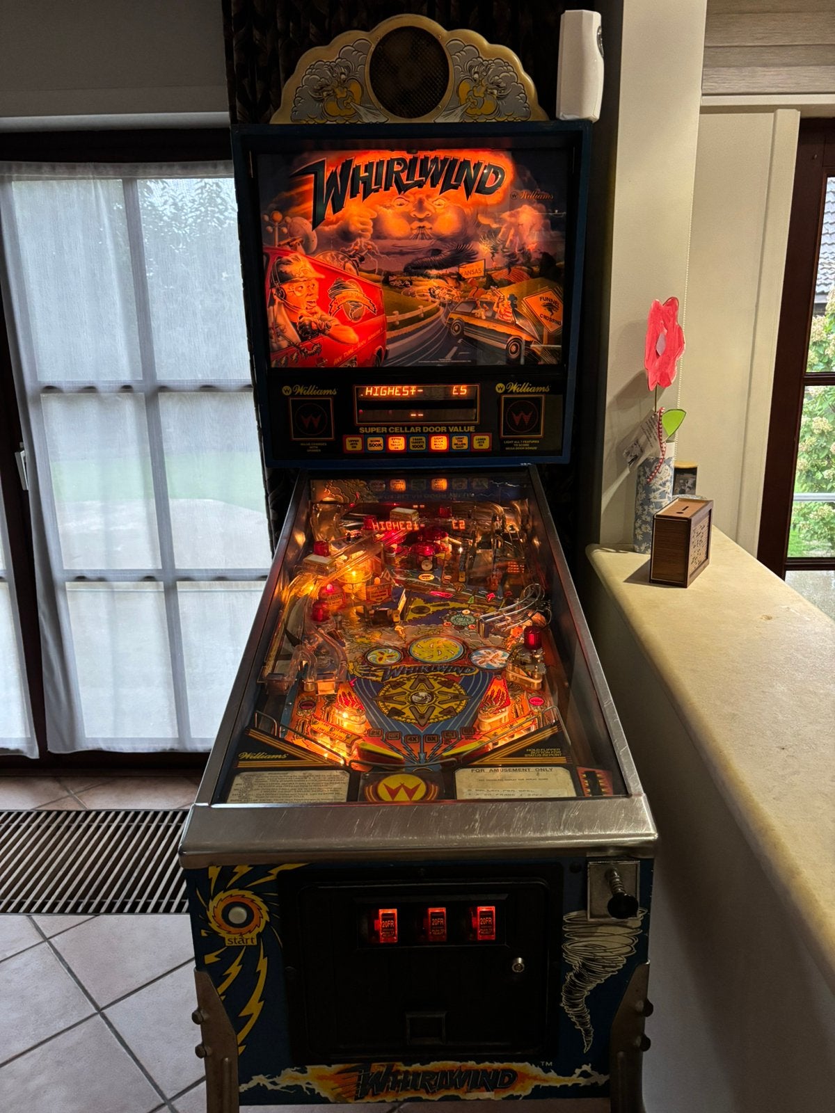 Flipperkast williams whirlwind, Collections, Enlèvement, Utilisé, Flipper (jeu), Williams