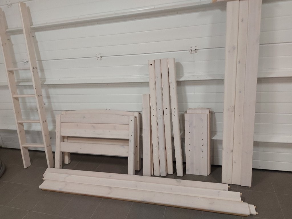 Hoogslaper met bureau en zetel(bed) onder., Ophalen, Gebruikt, Hoogslaper