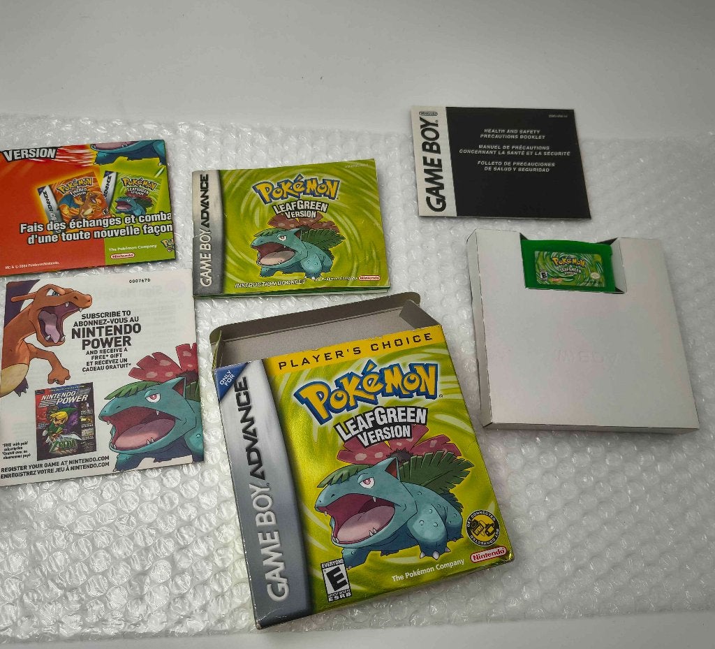Version verte de Pokemon Leaf (choix du joueur) gba, Consoles de jeu & Jeux vidéo, Enlèvement ou Envoi, Comme neuf