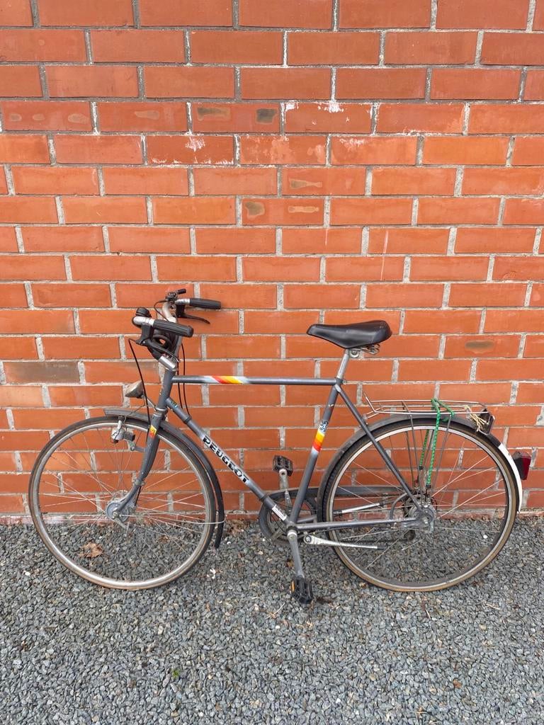 Peugeot Vintage herenfiets, Minder dan 10 versnellingen, Gebruikt, Overige maten, 53 tot 57 cm
