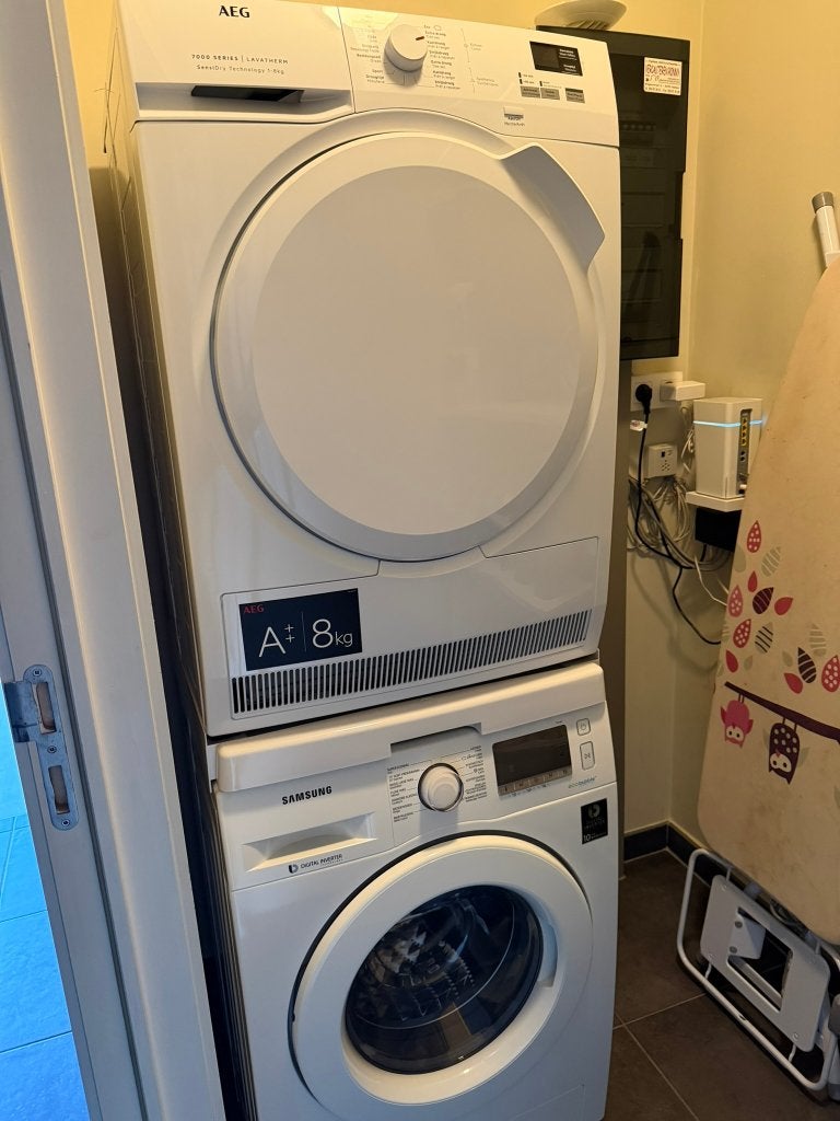 Droogkast, AEG, perfect werkende, warmtepomp, Elektronische apparatuur, Ophalen, 6 tot 8 kg, Anti-kreukfase, Overige typen