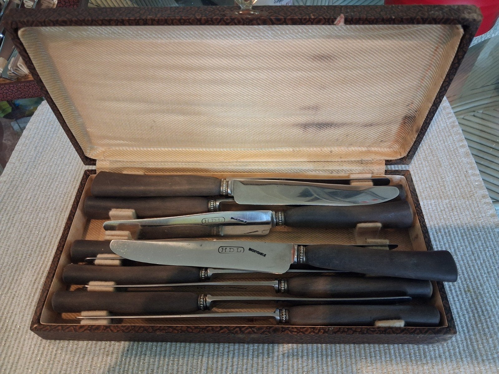 set inox messen, Antiek en Kunst, Ophalen