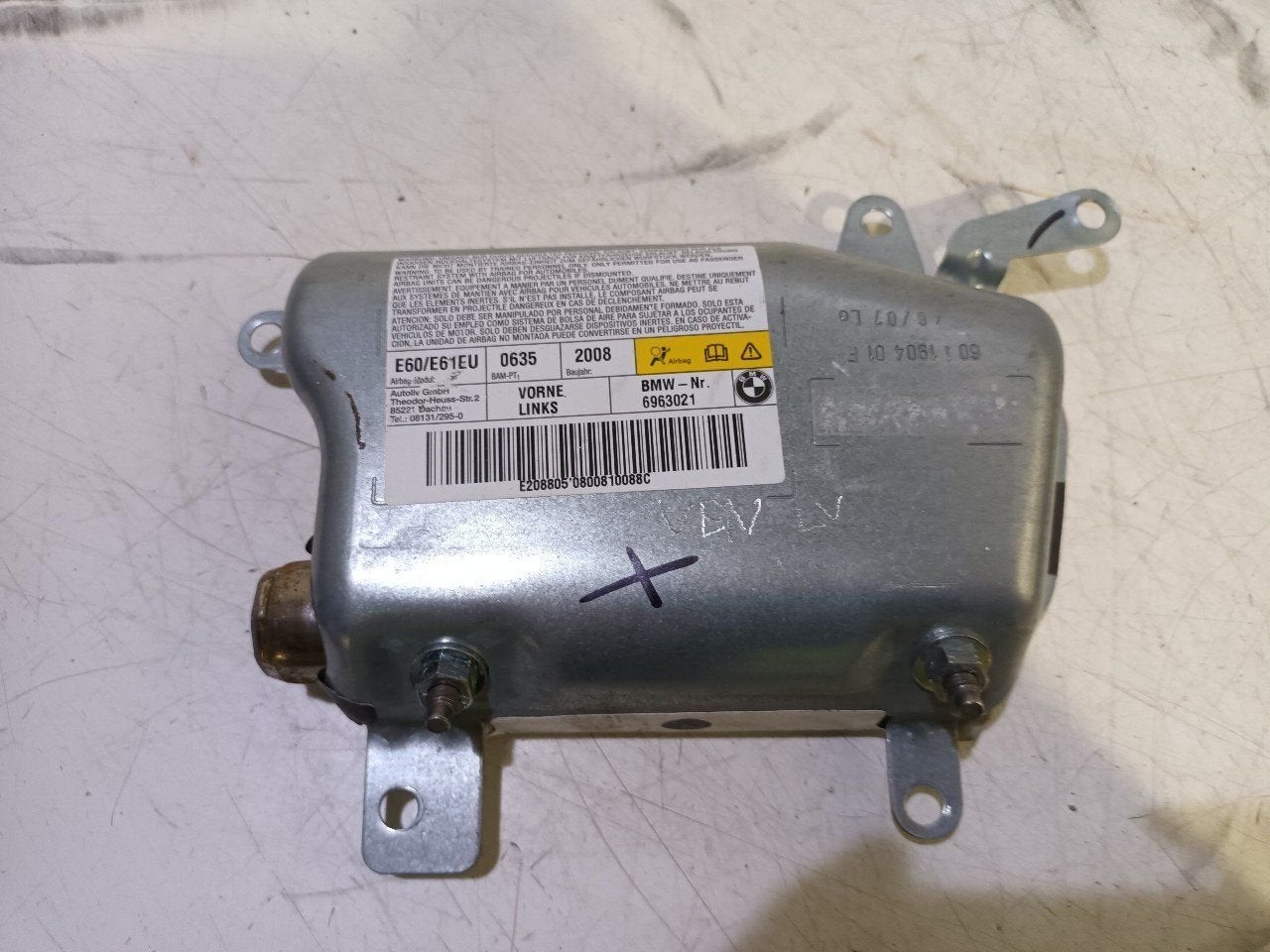 Airbag portier links voor BMW 5 serie, BMW, Onderdelen@venauto.nl, Van der Ven Autorecycling B.V., Ettenseweg 76, 4706 PB Roosendaal, The Netherlands