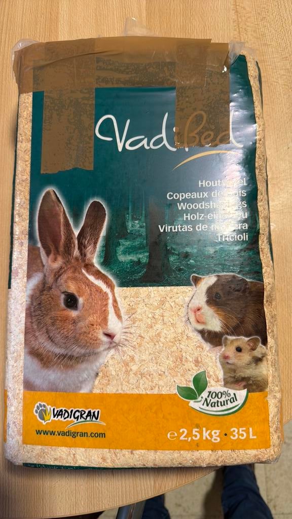 Houtvezel voor konijn / cavia, Dieren en Toebehoren, Ophalen, Zo goed als nieuw
