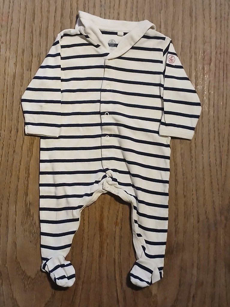 Le Petit Bateau Pyjama / Kruippakje (Maat 3M / 60 cm), Nacht- of Onderkleding, Gebruikt, Jongetje of Meisje, Ophalen of Verzenden
