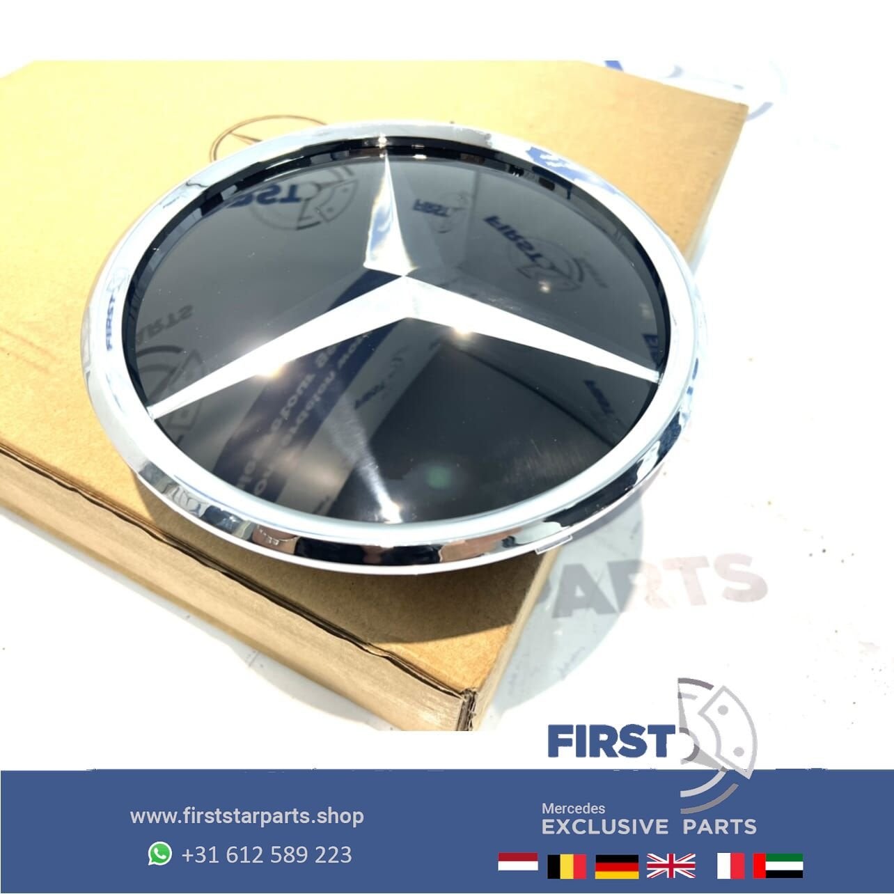 Mercedes AMG STER LOGO GLAS W176 W205 W117 W213 W238 W156  S, Gebruikt, -, Ophalen of Verzenden, -
