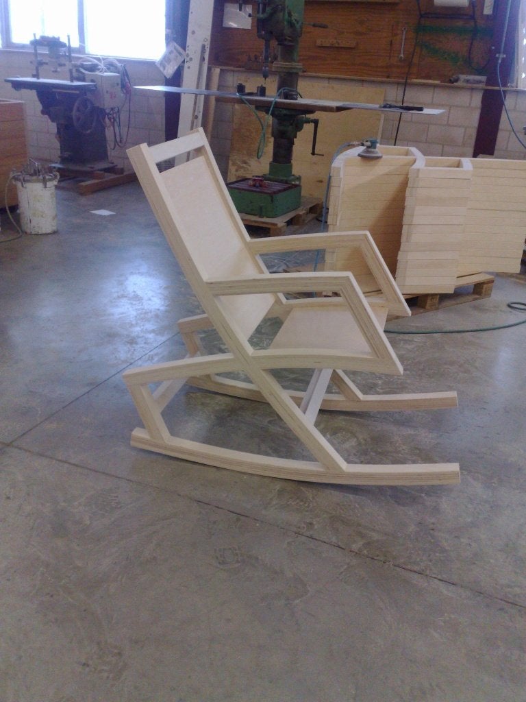 Schommelstoel, Ophalen, Nieuw, Hout