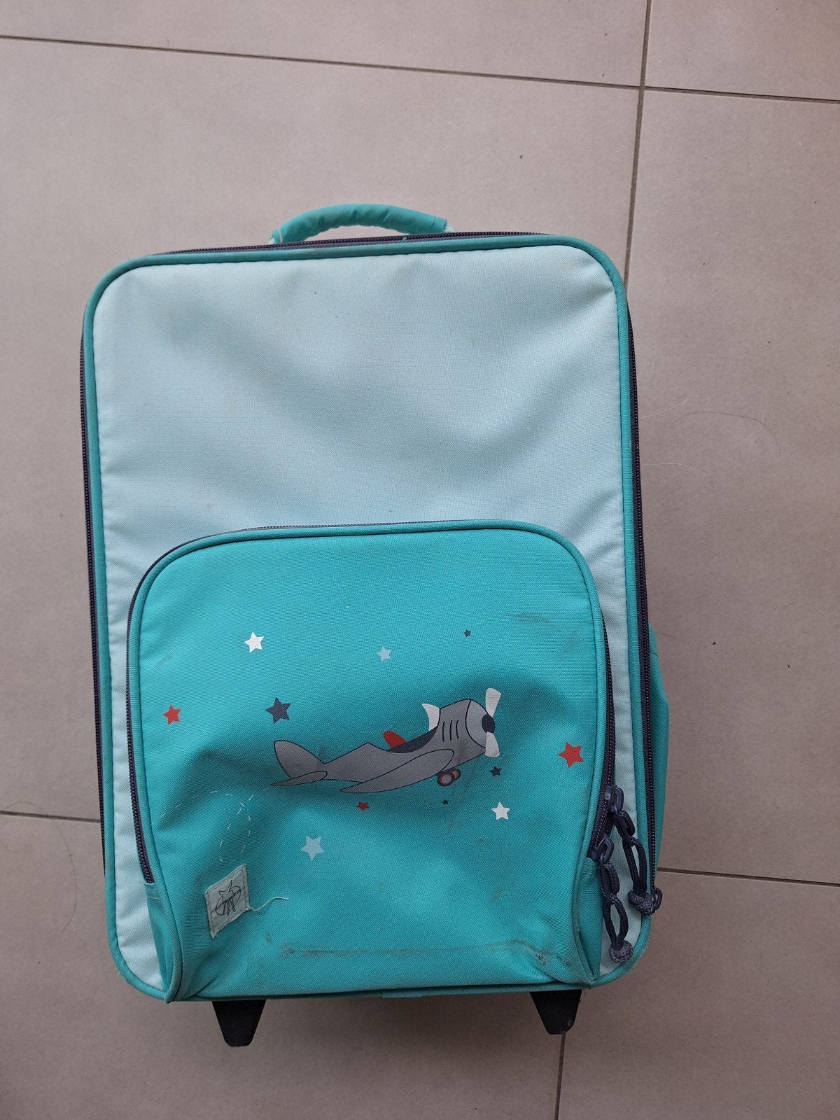 Koffer Kinderen, Handtassen en Accessoires, Koffers, Overige materialen, Wieltjes, Gebruikt, 50 tot 60 cm