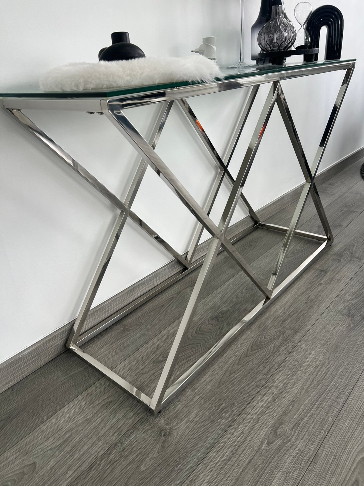 Dressoir in verchroomd metaal 0488705251, Ophalen, Zo goed als nieuw