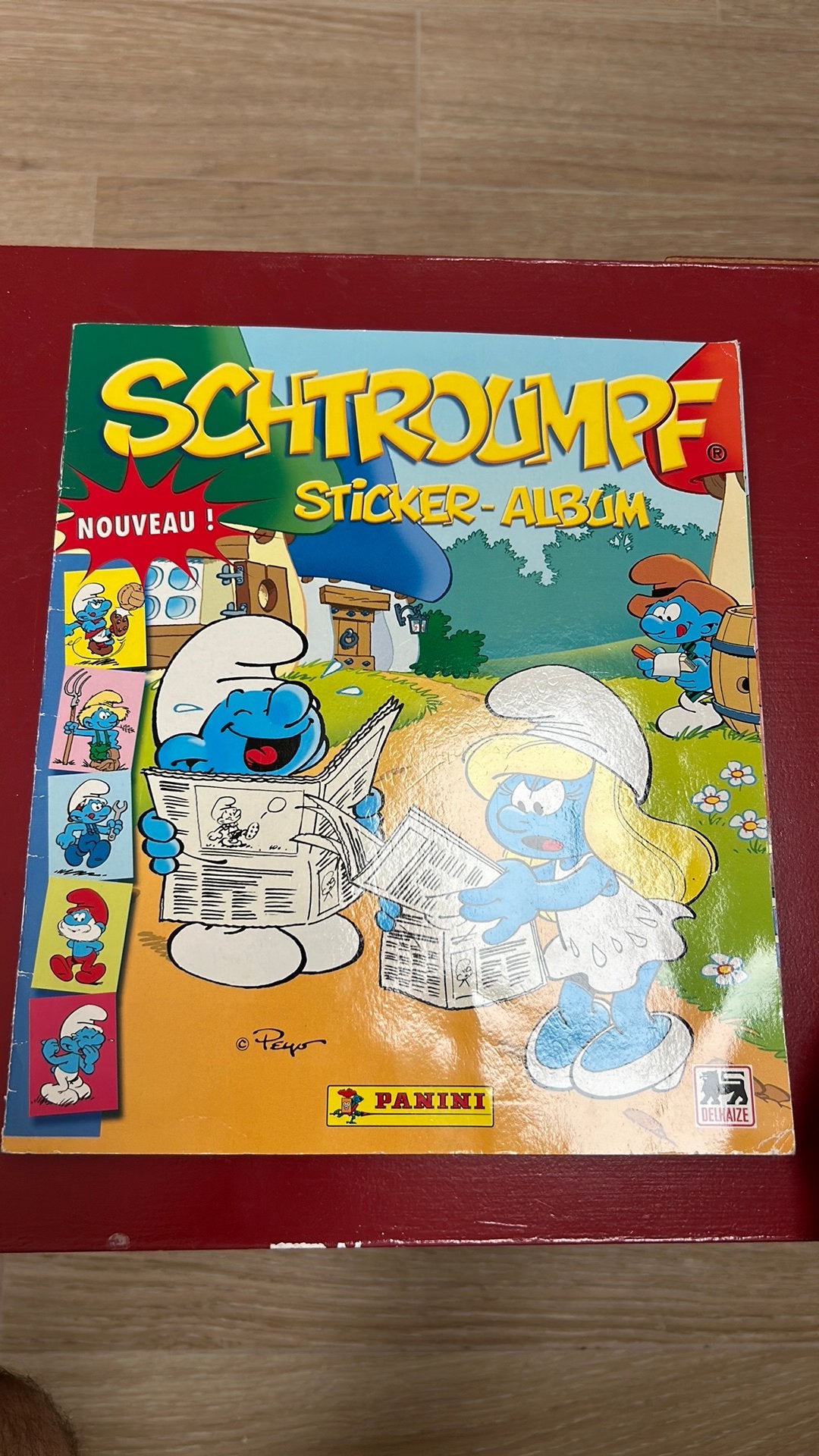 Schtroumpf sticker album Panini, Enlèvement ou Envoi, Utilisé, Plusieurs autocollants