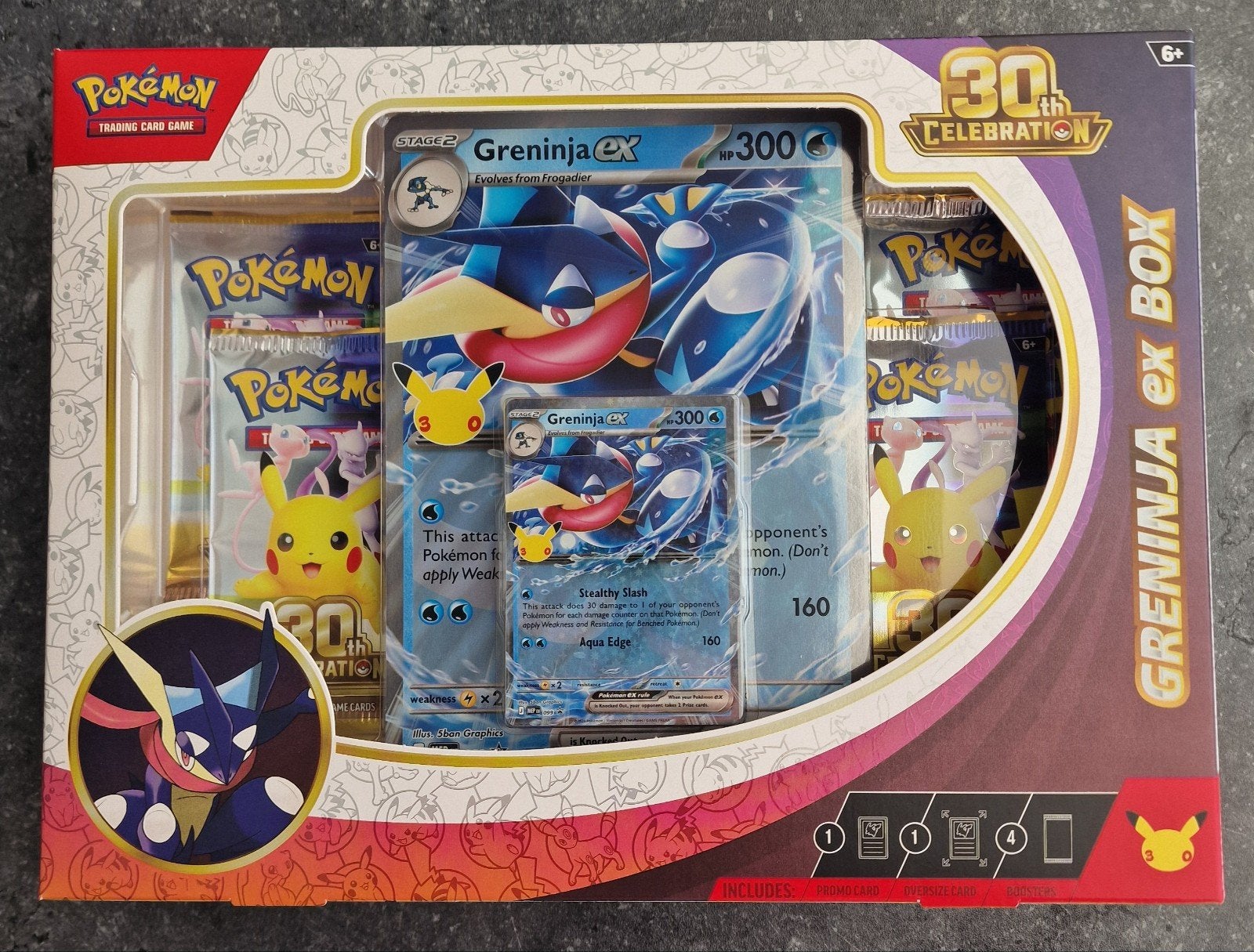 Pokemon 30th anniversary - Greninja ex box, Hobby & Loisirs créatifs, Enlèvement ou Envoi, Neuf, Booster box