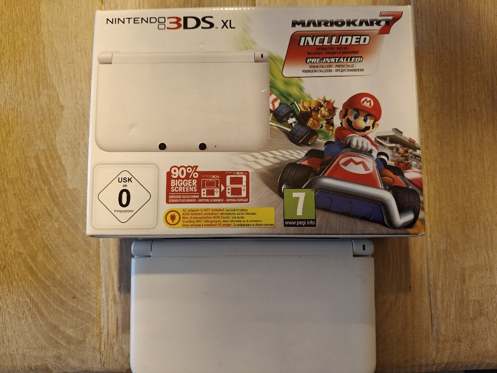 Nintendo 3DS XL, Ophalen, Zo goed als nieuw, Wit, 3DS XL