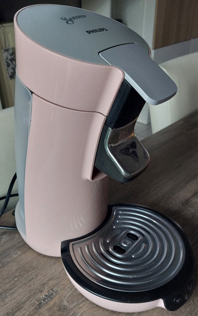 Senseo Roze + Koffiegruis accesoires, Electroménager, Réservoir d'eau amovible, Utilisé, Dosettes et capsules de café, 2 à 4 tasses