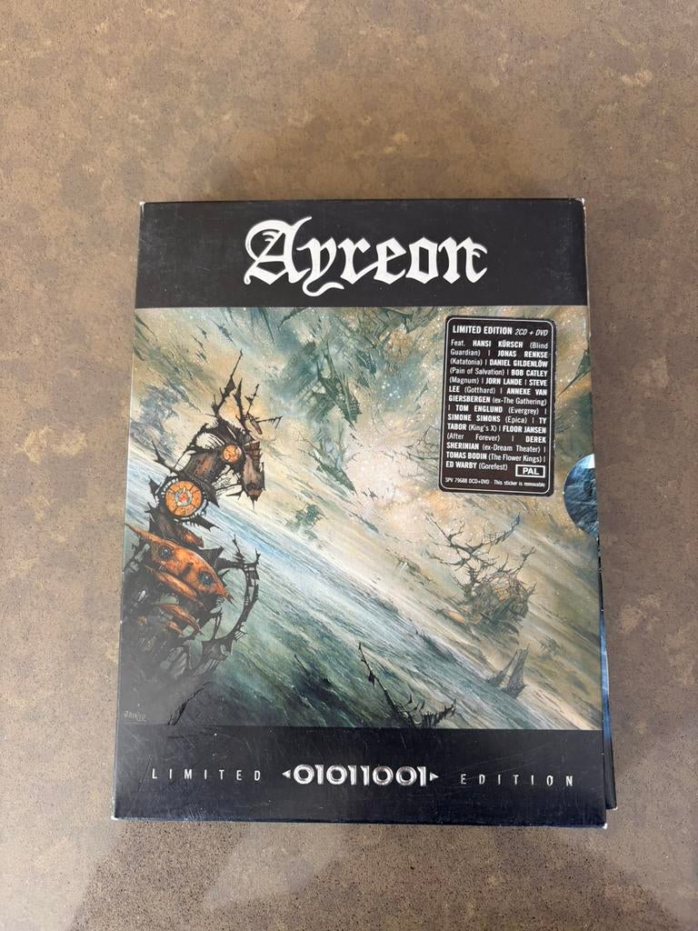 2 CD + DVD Ayreon 01011001 Limited edition box, Enlèvement ou Envoi, Comme neuf, Coffret