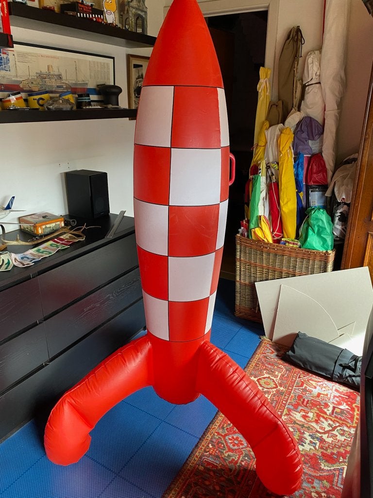 herge Kuifje Raket mannen op de maan, Enlèvement, Tintin, Neuf, Statue ou Figurine