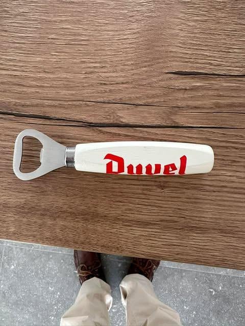 Duvel opener hout, Verzamelen, Ophalen of Verzenden, Nieuw, Flesopener, Duvel