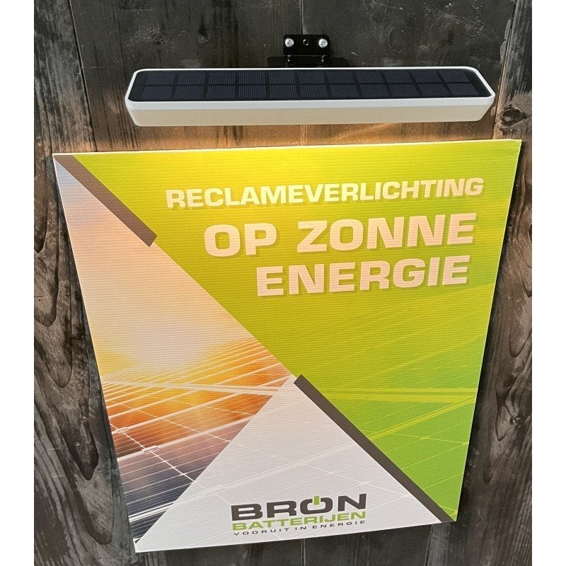 Makelaarsbord set solar LED verlichting reclamebord, Ophalen of Verzenden, Nieuw