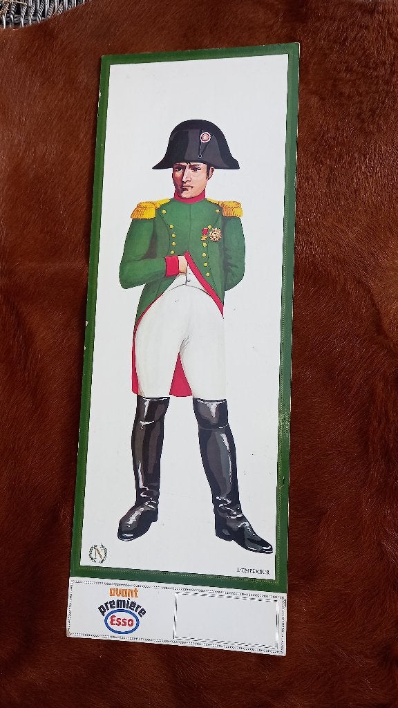 groot karton bord Napoleon en soldaat Dragon, Verzamelen, Militaria | Algemeen, Ophalen of Verzenden, Landmacht, Foto of Poster