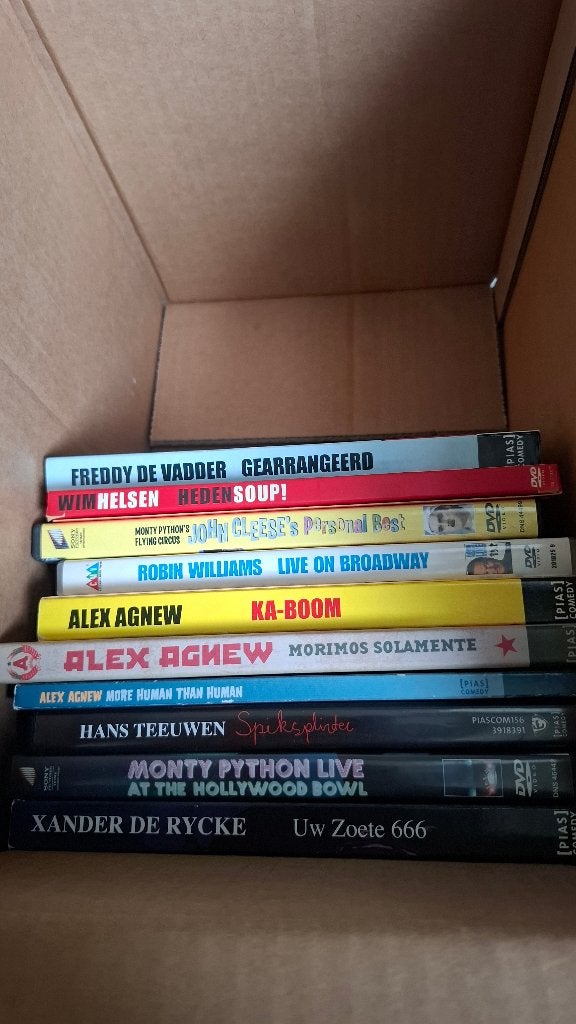 Lot van 50+ dvd's, Cd's en Dvd's, Ophalen, Gebruikt, Nederlands, Stand-up of Theatershow